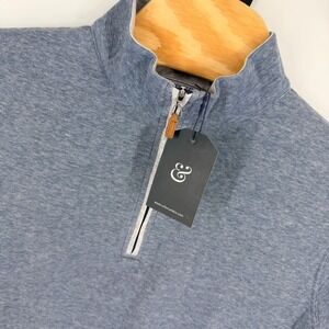 Collars & Co DriRelease Performance 1/4 Zip Pullover Mens M Dark Steel Blue NEW